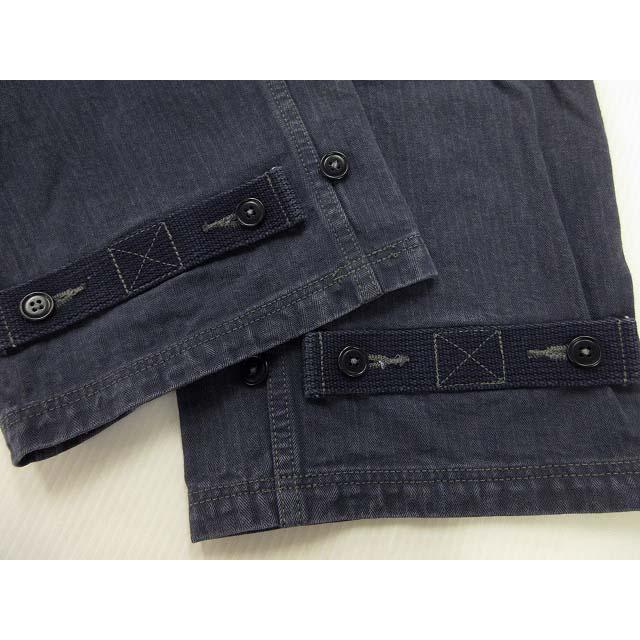 コリンボ COLIMBO ビブ オーバーオール 先染めヘリンボーン M