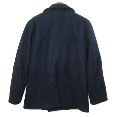 シップス SHIPS Pコート ピーコート USA製 ウール M 紺 ネイビー /X