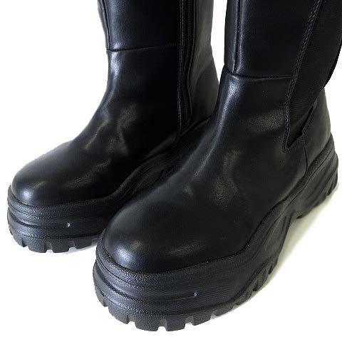 JEANASIS（ジーナシス） ビガー ロング ブーツ チャンキーソールブーツ