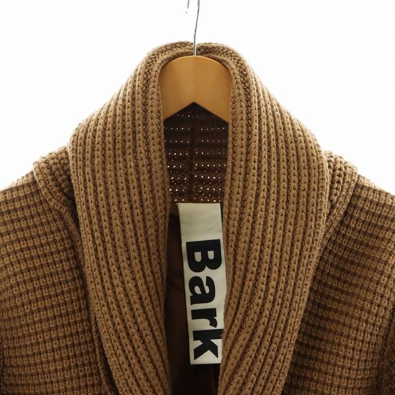 BARK（バーク） ニットダッフルコート ロング丈 フード ウール