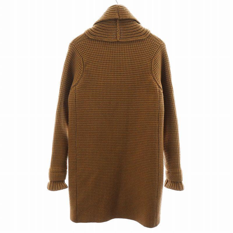 BARK（バーク） ニットダッフルコート ロング丈 フード ウール