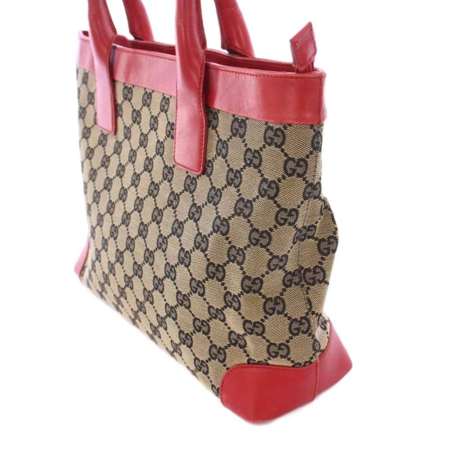 GUCCI（グッチ） トートバッグ ハンドバッグ GGキャンバス レザー