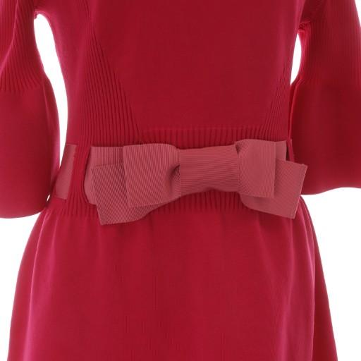 エムズグレイシー M'S GRACY 23年製 ウエストリボンニットワンピース