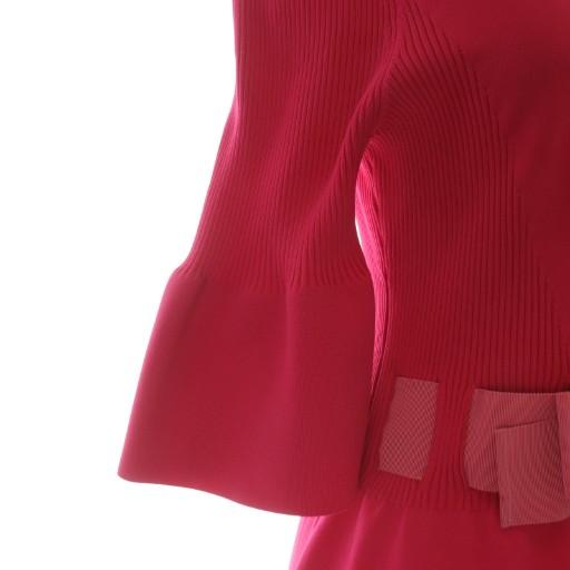 エムズグレイシー M'S GRACY 23年製 ウエストリボンニットワンピース