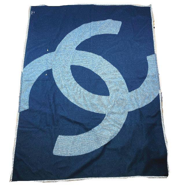 CHANEL（シャネル） 美品 大判 ココマーク ブランケット ひざ掛け 毛布