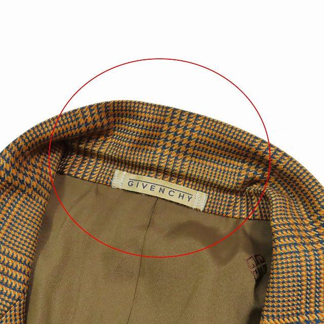 ジバンシィ GIVENCHY グレンチェック テーラージャケット ブレザー 2B