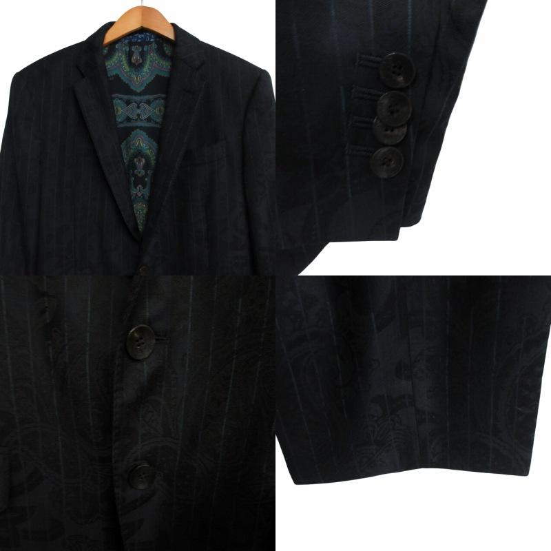 ETRO（エトロ） シャドーペイズリー×ストライプ シングルスーツ