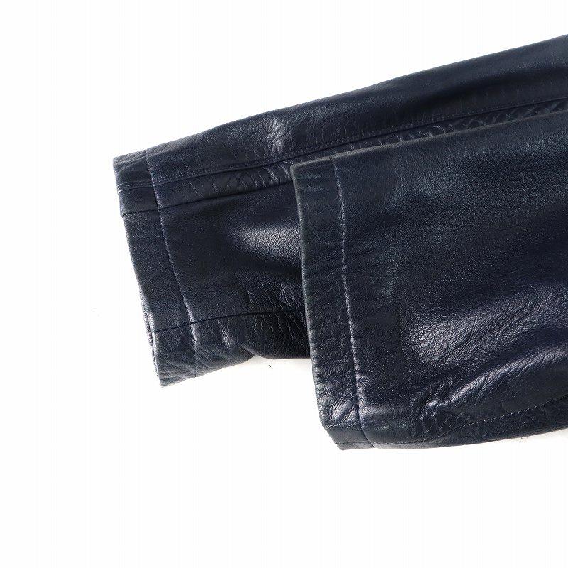 ピエール バルマン PIERRE BALMAIN レザー コート ショールカラー 長袖