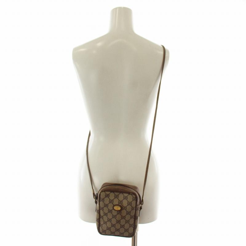 GUCCI（グッチ） ショルダーバッグ ポシェット ミニ PVC レザー GG