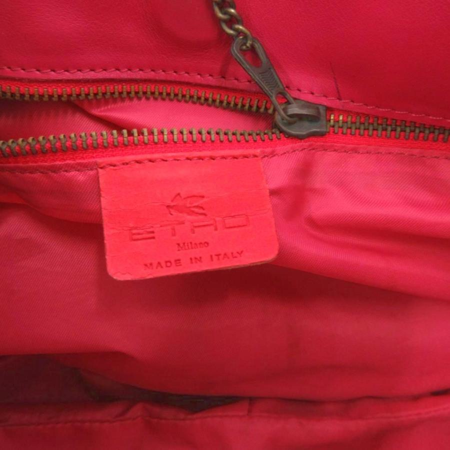 ETRO（エトロ） ハンドバッグ 手提げカバン レザー 皮革 ロゴ 魚
