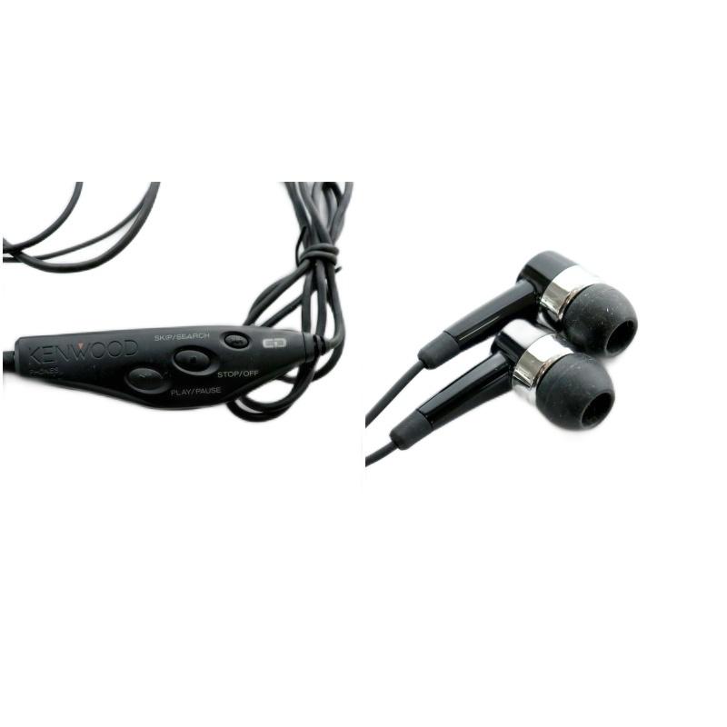 ケンウッド KENWOOD ポータブルCDプレーヤー 青 ブルー 黒 ブラック