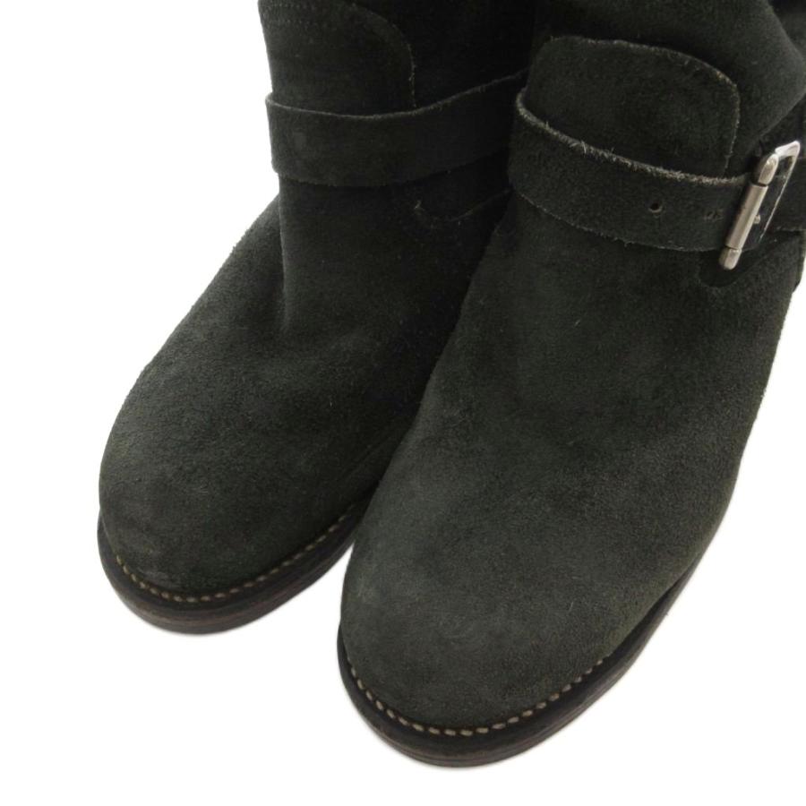 チペワ CHIPPEWA エンジニアブーツ スエード ショート 8E 黒 ブラック