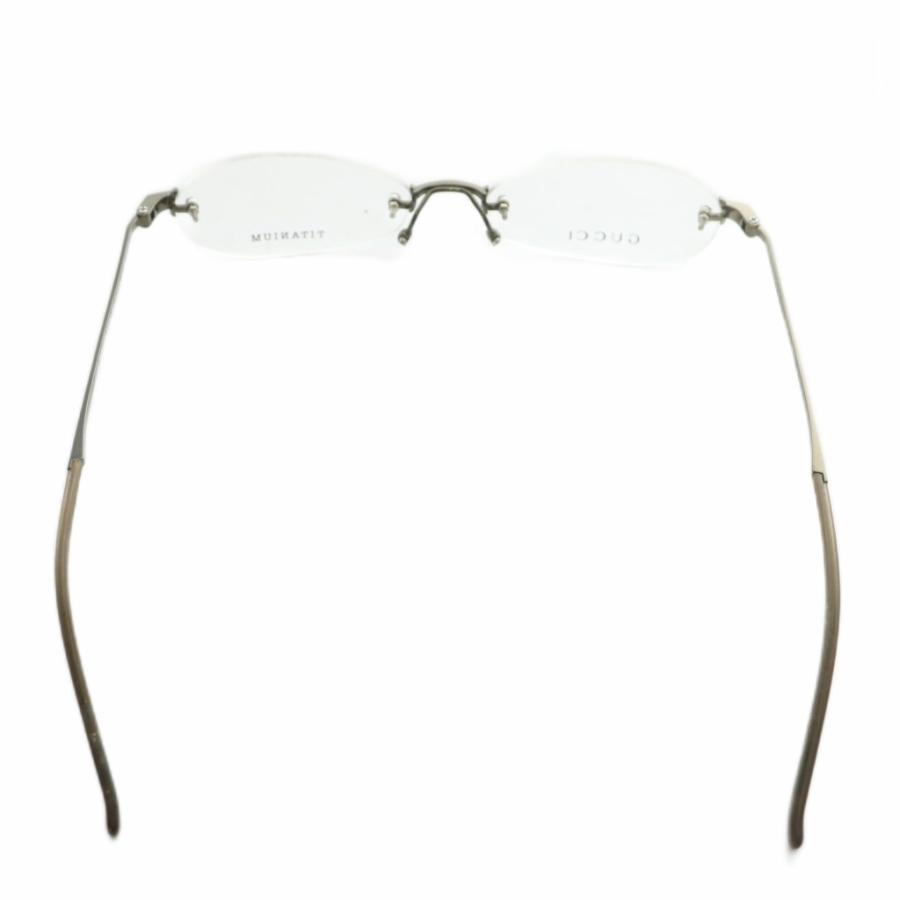 GUCCI（グッチ） 眼鏡 メガネ 度なし チタンフレーム オーバル