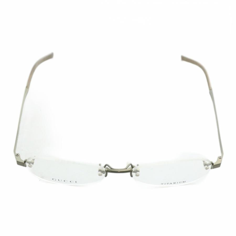 GUCCI（グッチ） 眼鏡 メガネ 度なし チタンフレーム オーバル