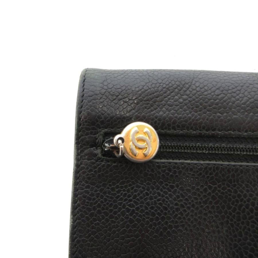 CHANEL（シャネル） キャビアスキン ココマーク 長財布 二つ折り