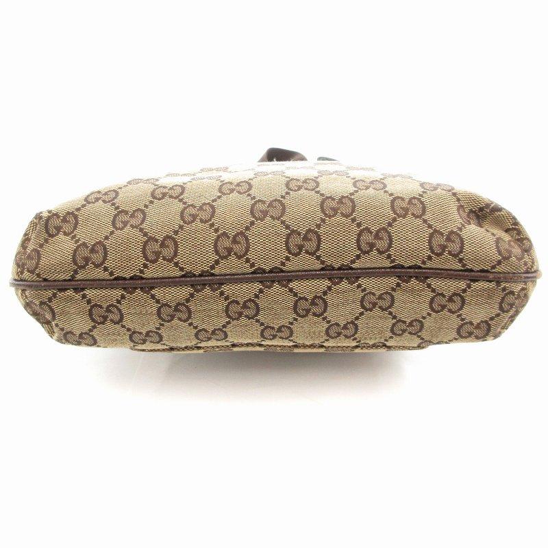 GUCCI（グッチ） ショルダーバッグ 斜めがけ GGキャンバス 茶 ブラウン