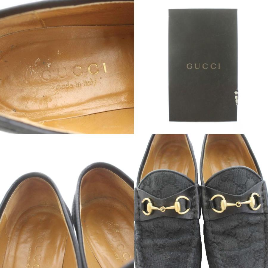 GUCCI（グッチ） GUCCI GGキャンバス ホースビット ローファー