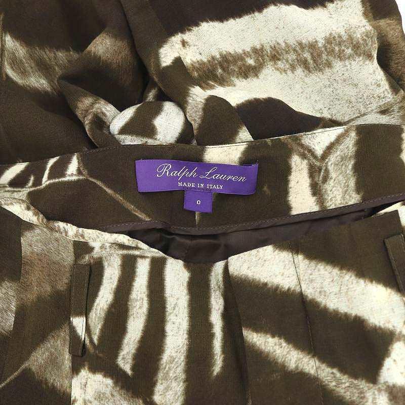 Ralph Lauren パープルレーベルリネン ガウチョパンツワイドパンツ0