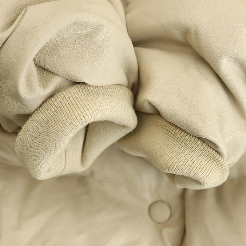 ハーリップトゥ Herlipto Vegan Leather Shell Down Jacket ダウン