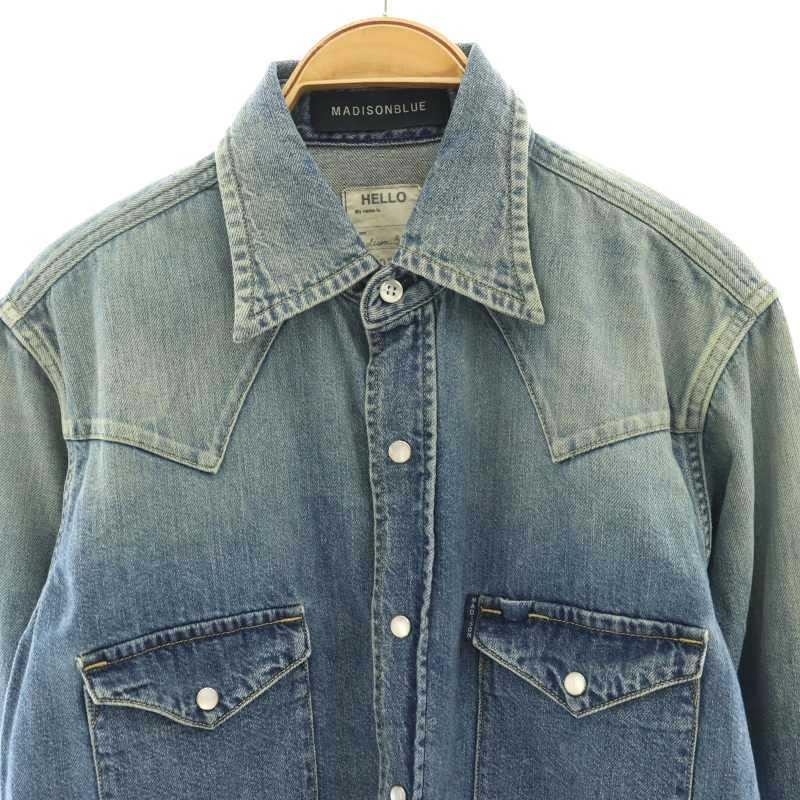 マディソンブルー MADISONBLUE WESTERN SHIRTSデニムウエスタンシャツ