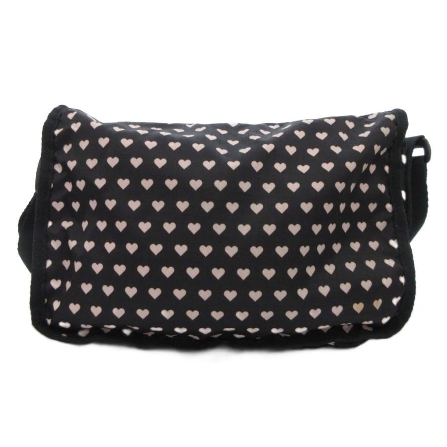 LeSportsac（レスポートサック） ショルダーバッグ ハート柄 総柄 黒