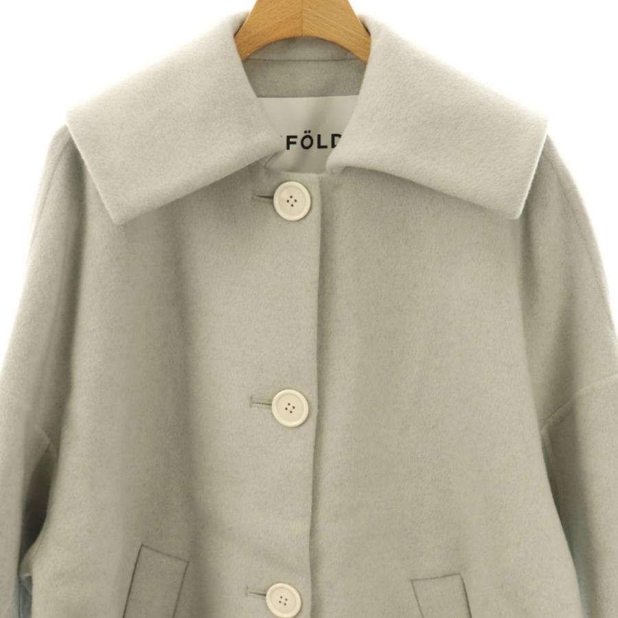 エンフォルド ENFOLD 24AW FLAT-COLLAR COAT コート アウター 38