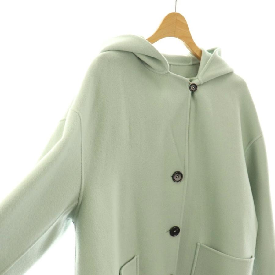 ロンハーマン Ron Herman ウール×ナイロンフーデッドミディアムコート