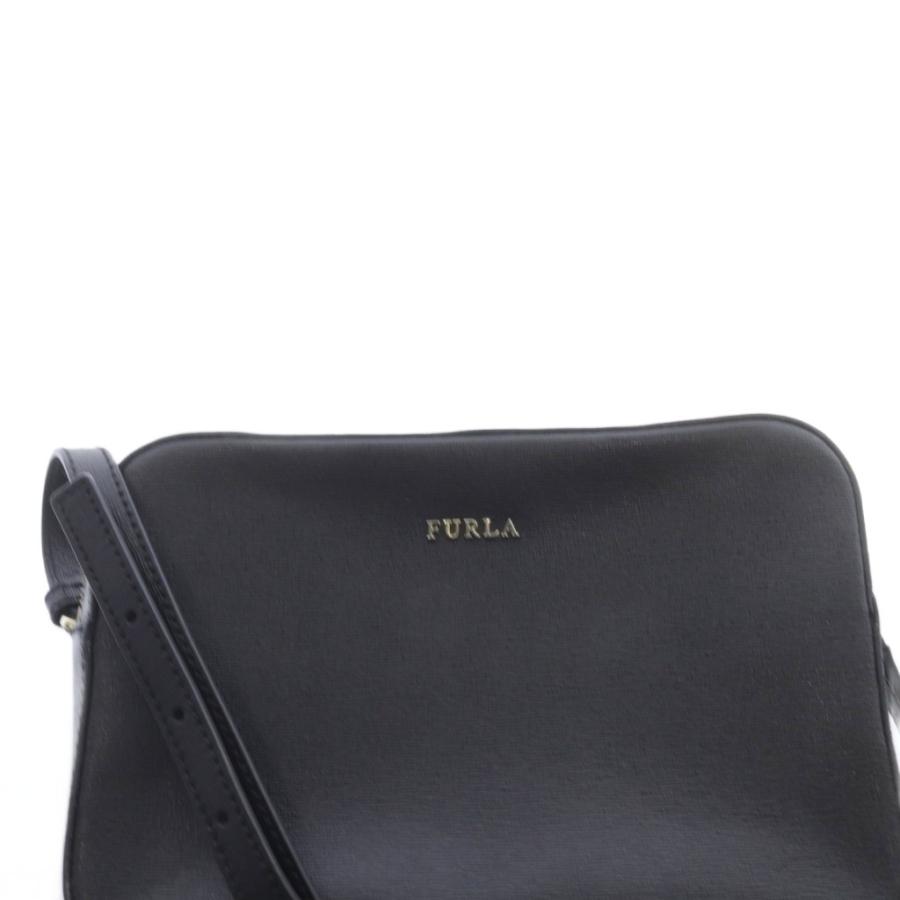 FURLA（フルラ） ショルダーバッグ レザー ロゴ 黒 ブラック 972166