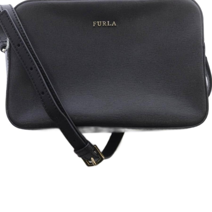 FURLA（フルラ） ショルダーバッグ レザー ロゴ 黒 ブラック 972166