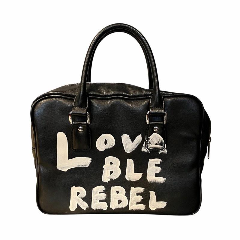 コムデギャルソン COMME des GARCONS GIRL メッセージ ペイント レザー