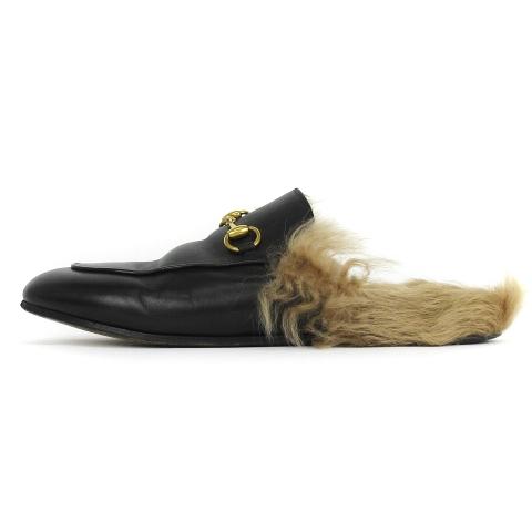 GUCCI（グッチ） プリンスタウン リ エディション レザー スリッパ