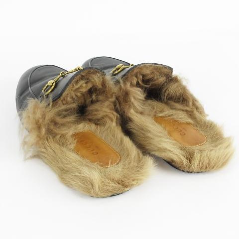 GUCCI（グッチ） プリンスタウン リ エディション レザー スリッパ
