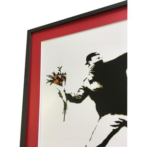 Banksy アートフレーム バンクシー Molotov Limited Edition 美工社 額