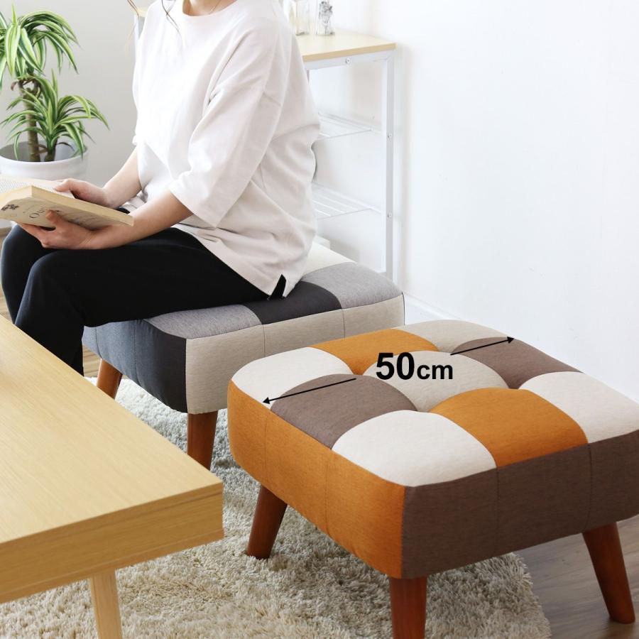 オットマン・スツール AT オットマン ファブリック Amazon.com: ZX