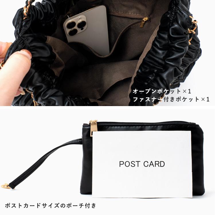 VitaFelice（ヴィータフェリーチェ） プリーツバッグ レディース a4