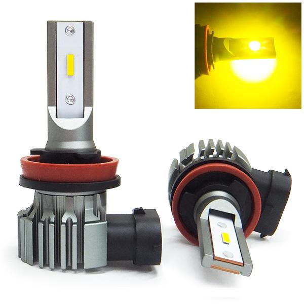 メール便送料無料 LEDフォグランプ H8 H11 H16バルブ イエローフォグ