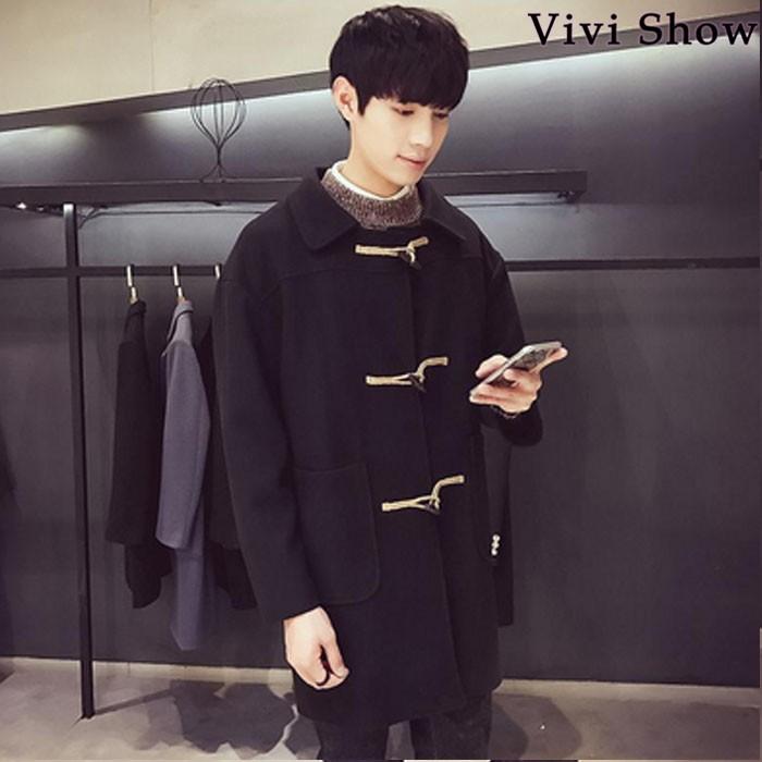 ダッフルコート メンズ メルトン ロングコート vivishow : VIVISHOW