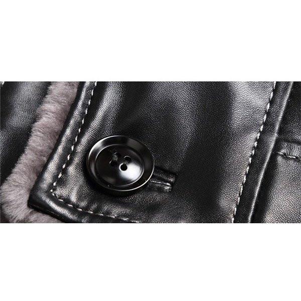 新品SALE ラム革 シープスキン ムートンコート メンズ 男性 通勤