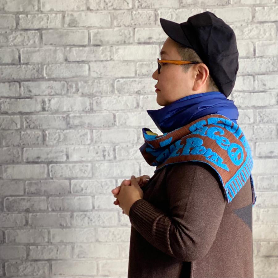 スヌード 異素材切り替え ネックウォーマー ネックカバー ストール