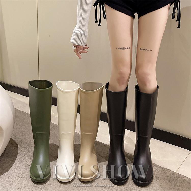 レディース レインブーツ ラバーブーツ 長靴 防水 ロングタイプ