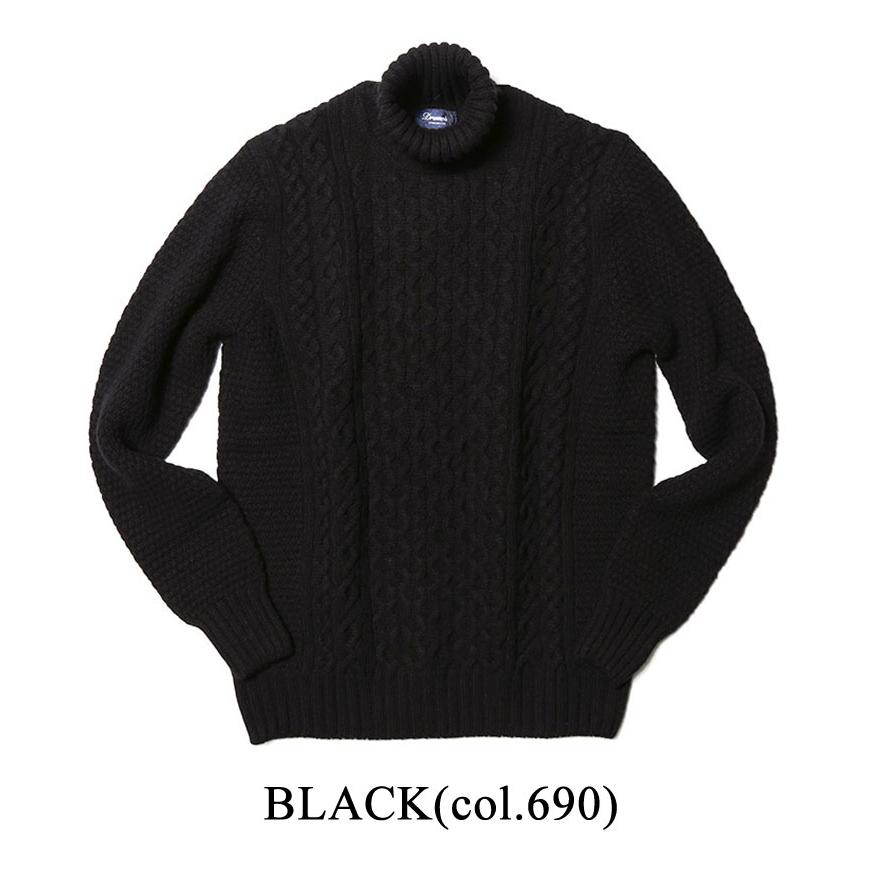 DRUMOHR（ドルモア） ニット タートルネック ケーブル編み ケーブル