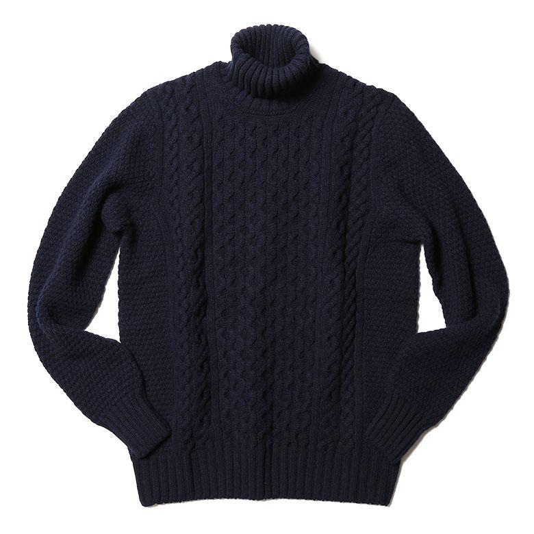 DRUMOHR（ドルモア） ニット タートルネック ケーブル編み ケーブル