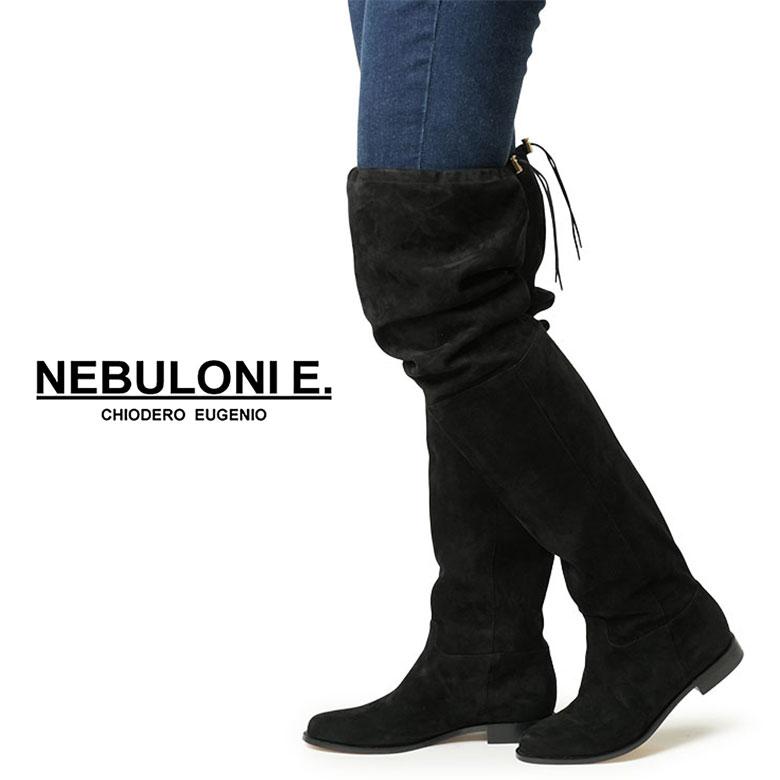 NEBULONI E（ネブローニ） ブーツ ニーハイブーツ スエード NEBULONIE