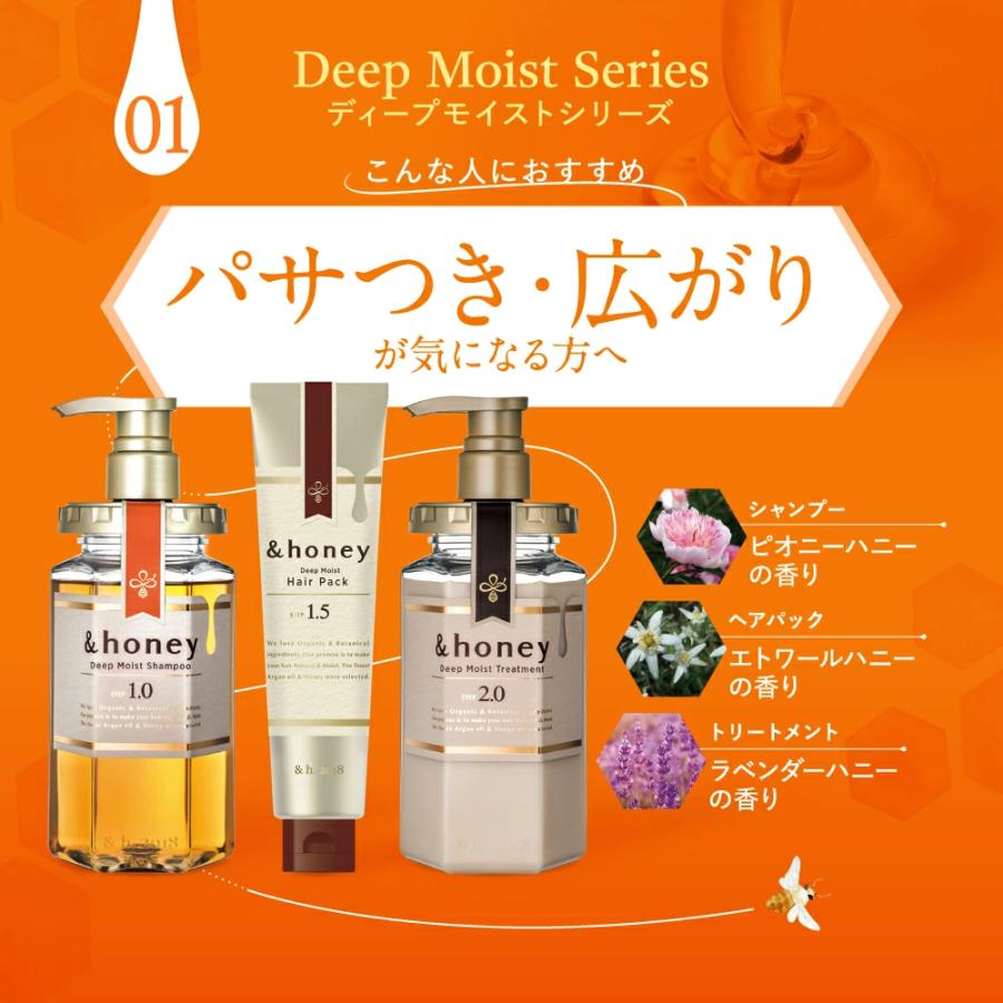 ＆honey アンドハニー シャンプー トリートメント ヘアパック セット