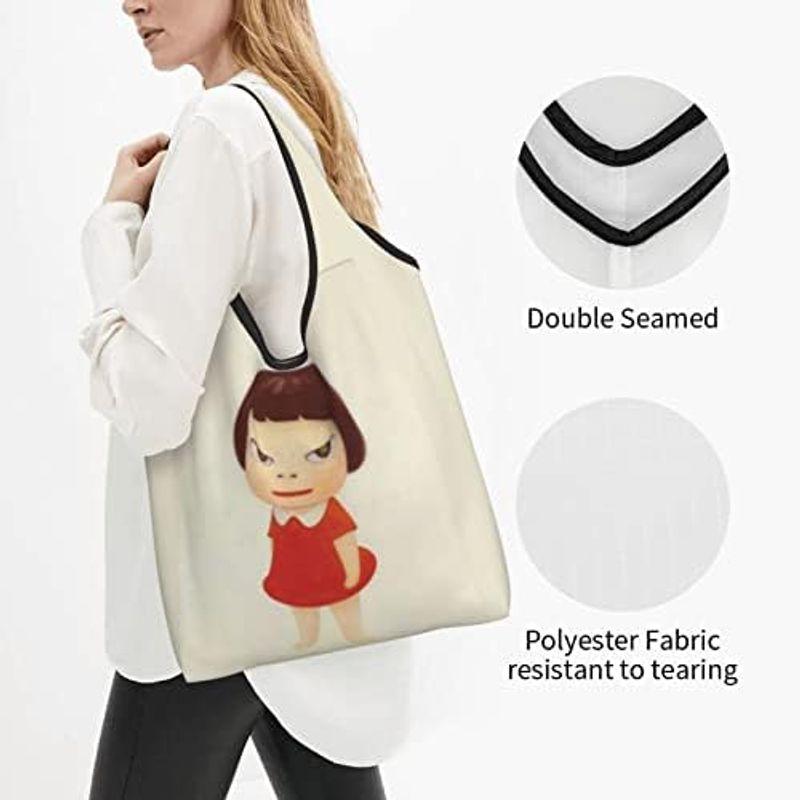 MINIER ならよしとも 奈良美智 エコバッグ 折りたたみ軽量トート・エコ