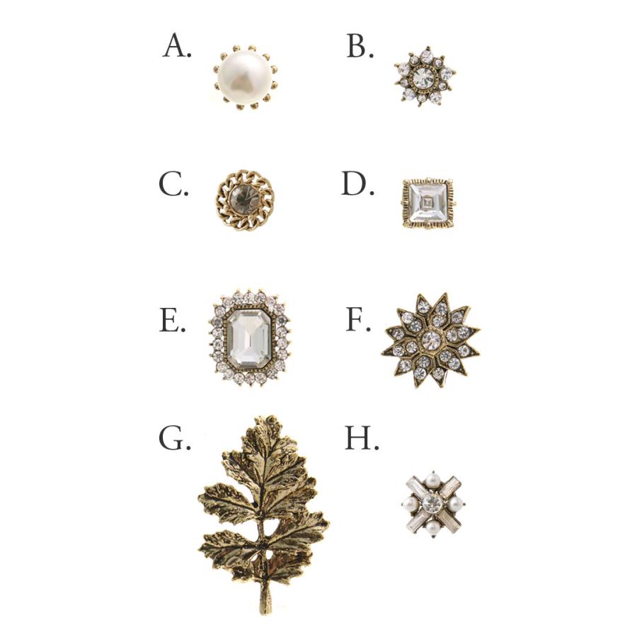 ヴァンテーヌ アンティーク調モチーフタックピン ピンブローチ