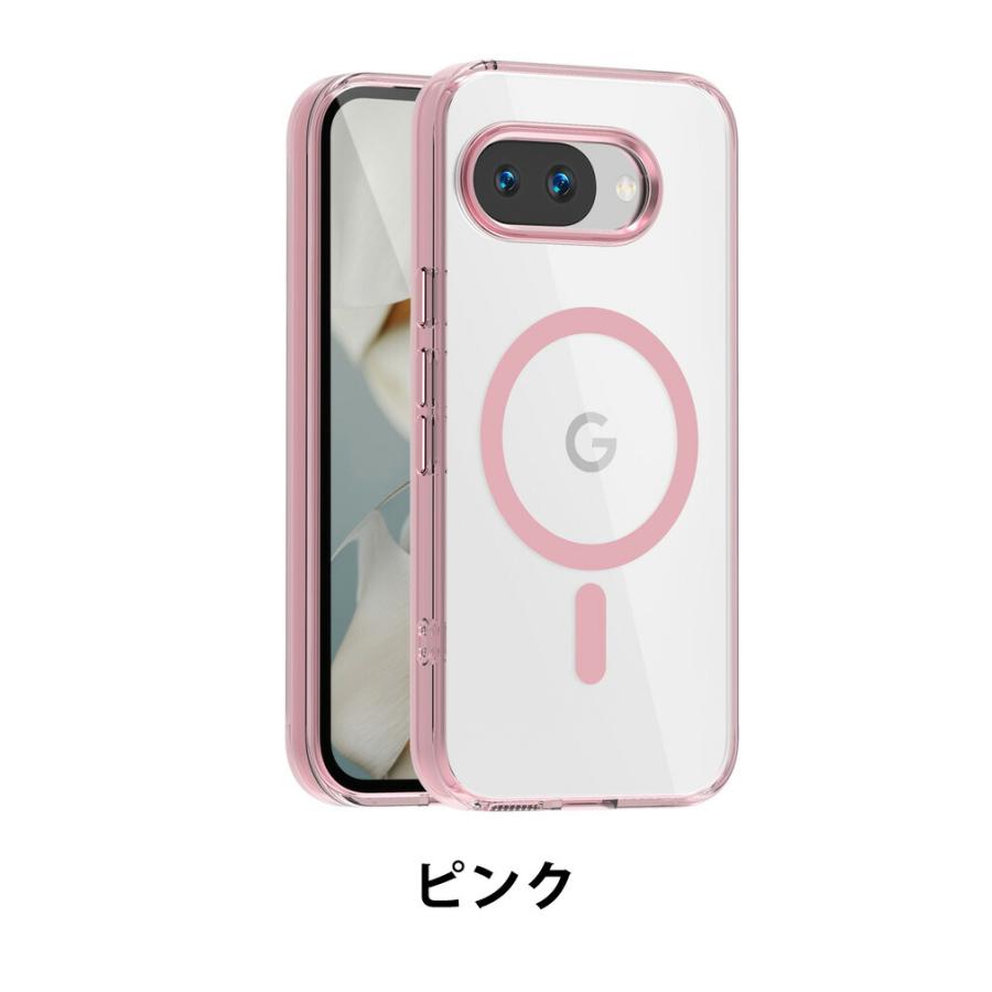 Google（グーグル） ピクセル 9a用の ケース 透明の 耐衝撃 TPU+PC素材