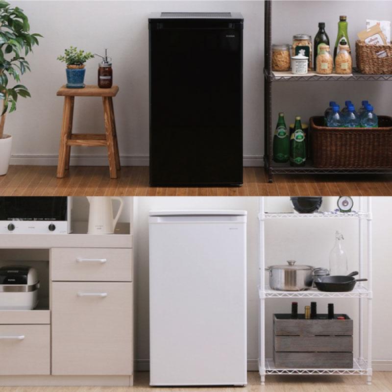 IRIS OHYAMA（アイリスオーヤマ） 冷凍庫 60L IUSD-6B-W 右開き 片開き