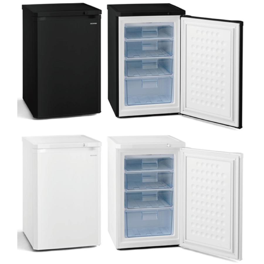 IRIS OHYAMA（アイリスオーヤマ） 冷凍庫 85L IUSD-9B-W 右開き 片開き