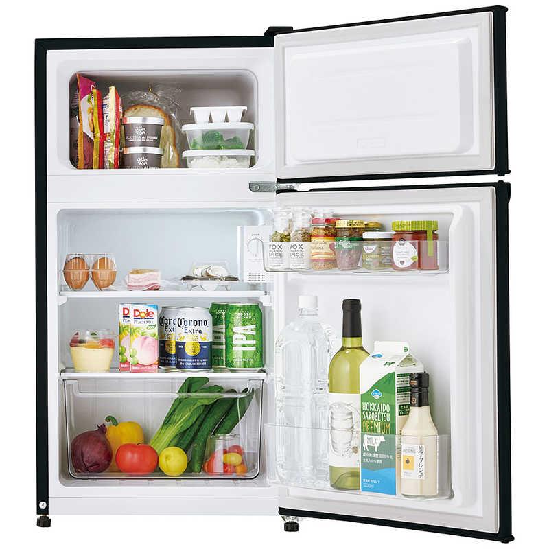 新生活家電4点セット ブラック 黒 冷蔵庫87L 2ドア右開き 洗濯機5kg